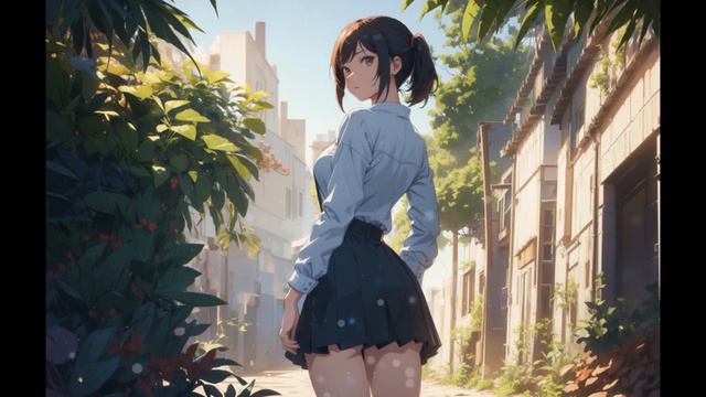 Lofi Chill Street 🌸 Beautiful Waifu Anime Art 🌸 Music To Relax, Study, Concentrate, Stay Focused.