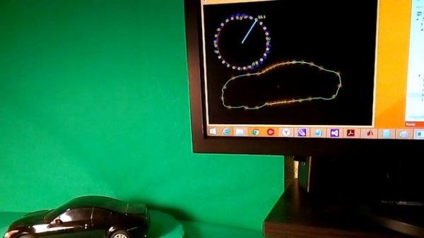 Detecting object orientation by the ground navigation system based on machine-vision.