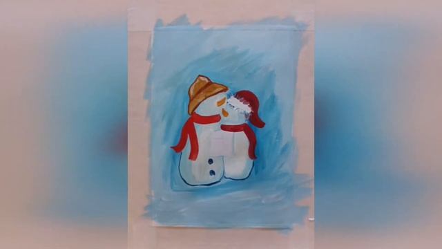 КАК НАРИСОВАТЬ СНЕГОВИКОВ ГУАШЬЮ смотреть онлайн