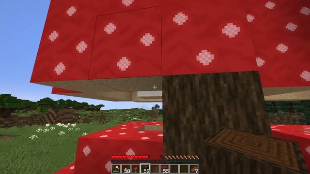 Грибной дом - Как построить стартовый дом из грибов в Майнкрафт I #ГЛХ смотреть онлайн