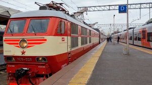 «Легенда!» ЧС6-029 «Красная Стрела» с поездом №5 Санкт-Петербург - Москва | Ленинградский вокзал
