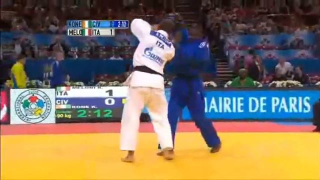 JUDO 2011 World Championships: Kinapeya Kone (CIV) - Roberto Meloni (ITA) смотреть онлайн