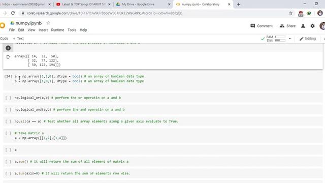 Mathematical operation in numpy arrays Part 06 смотреть онлайн