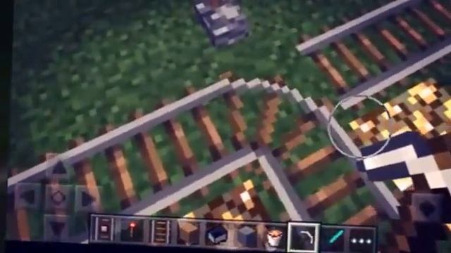 Как сделать переводные рельсы в MCPE 0.14.0 смотреть онлайн