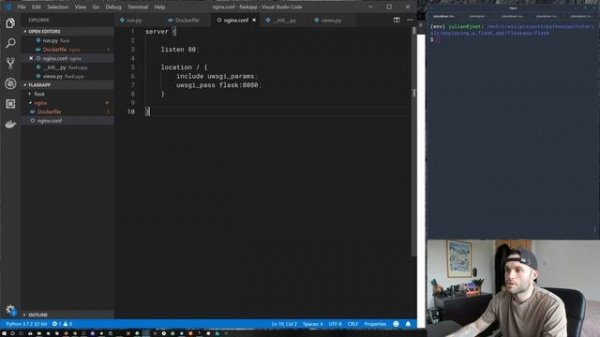 Containerizing Python web apps with Docker, Flask, Nginx & uWSGI
