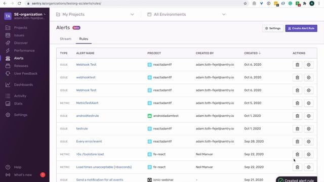 Sentry workflow: Alerts смотреть онлайн