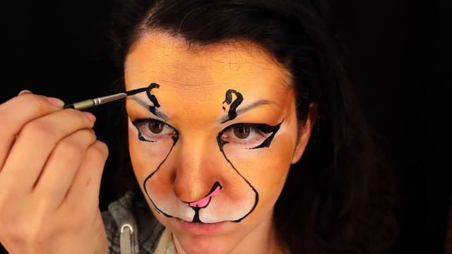 Easy Leopard — Makeup & Face Painting Tutorial смотреть онлайн