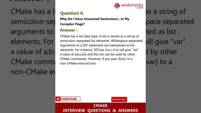 Cmake Interview Questions and Answers 2019 | Cmake Interview Questions | Wisdom Jobs смотреть онлайн