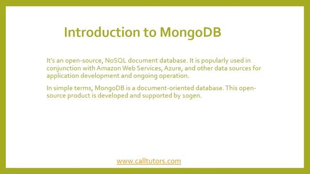 SQL vs Mongodb смотреть онлайн