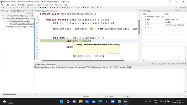 #6. Java Interview Question - How to find the most frequent element in an Array using HashMap. смотреть онлайн