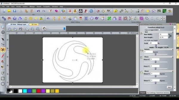 #Coreldraw Design convert to Artcam