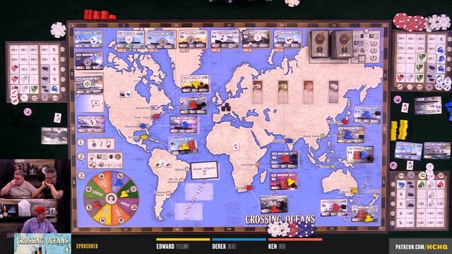 Crossing Oceans - 3p Teaching & Play-through by Heavy Cardboard смотреть онлайн