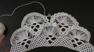 «Турецкая шаль, связанная на карточке. Часть 4/5» (Turkish shawl, tied on the card. Part 4)