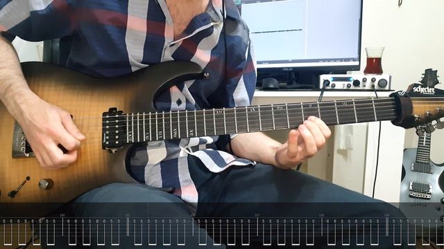 DARK TRANQUILLITY - The Science Of Noise (Guitar Cover With On Screen Tabs)