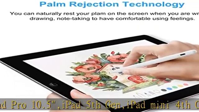 Stylus Pen for iPad(2022-2018) with Palm Rejection, FOJOJO Active Pencil Compatible with Apple iPad смотреть онлайн