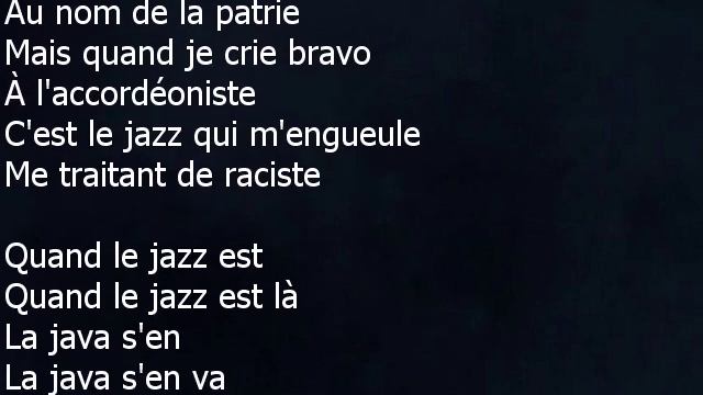 Claude Nougaro - Le jazz et la java - Paroles lyrics - VALP! смотреть онлайн