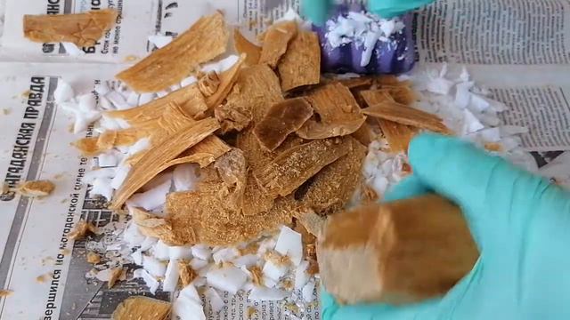 Мыло. Soap. Режу старое хозяйственное мыло. Retro laundry soap cutting. АСМР/ASMR смотреть онлайн