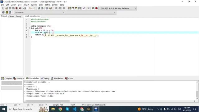 Math Functions in C++ | C++ Tutorials for Beginners in Hindi Urdu | Log Pow Exp Fabs смотреть онлайн