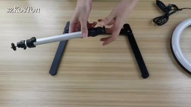 Кольцевая лампа настольная с Алиэкспресс. смотреть онлайн