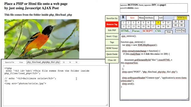 scripTower - adding a HTML or PHP file to a web page by just using Javascript's Ajax POST. смотреть онлайн