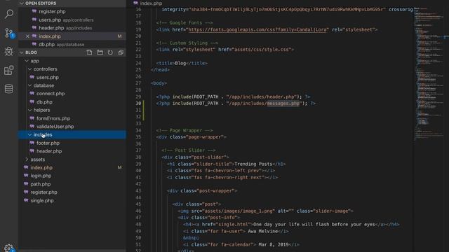 How to Create a Blog PHP & MySQL database #15 | Display flash message after login смотреть онлайн