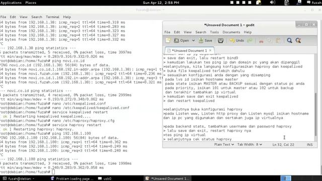 mysql cluster debian menggunakan galera dan haproxy смотреть онлайн