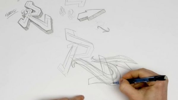 How To Draw Graffiti Letters Wild Style - Advanced Tutorial Alphabet