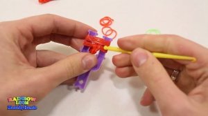 Перец Чили из резинок Rainbow Loom Bands на рогатке Фрукты и Овощи без станка