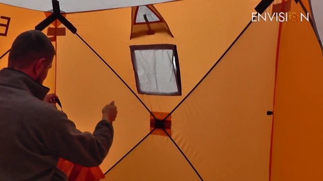 Установка и сборка палатки Куб Ice Lux 2 смотреть онлайн