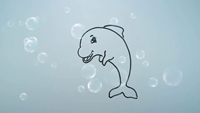 bolalar uchun delfin rasim chizish/рисуем дельфин для детей/draw a dolphin for children смотреть онлайн