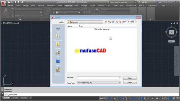 AutoCAD Excel Data Link Table