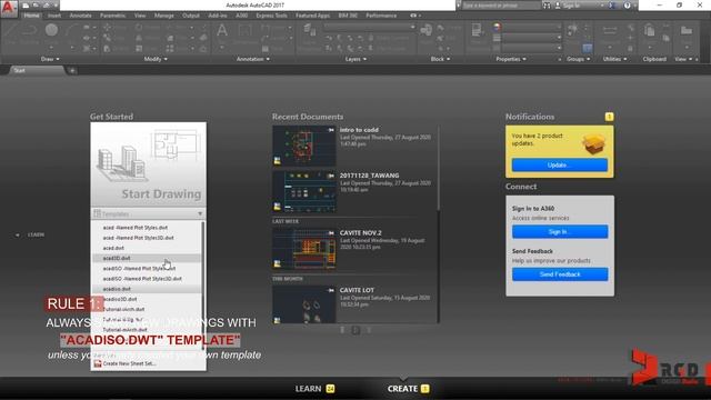 Interfacing with AutoCAD 2017 part 1 (starting and setting up in metric) смотреть онлайн