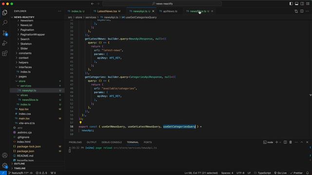 React Новости. Подключаем Redux Toolkit и RTK Query. React приложение новостей. [14] смотреть онлайн
