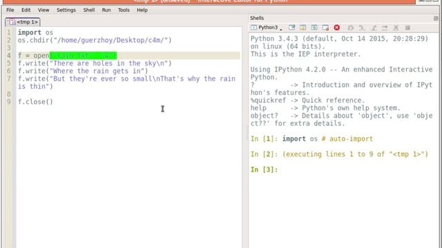 C4M: Writing files in Python смотреть онлайн