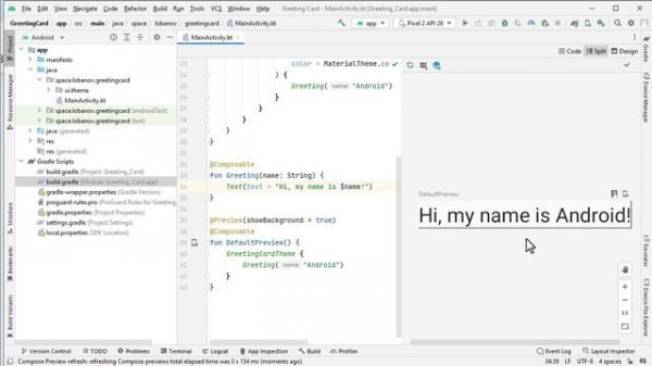 Kotlin с нуля 8: Установка Android Studio. Первое приложение на Kotlin Android Compose.