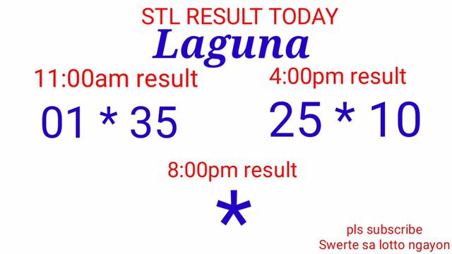 STL - QUEZON,BATANGAS,LAGUNA December 2, 2021 2ND DRAW RESULT