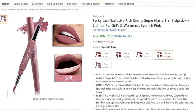 2 in 1 Lipstick + Liner for Rs 199 | #90 Second Review _ Miss rose Lipstick Review смотреть онлайн