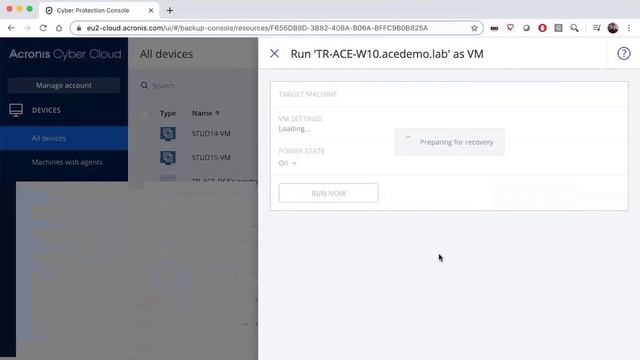 Instant Restore for Physical and VM | Acronis Cyber Backup Cloud | Acronis Cyber Cloud Demo Series смотреть онлайн