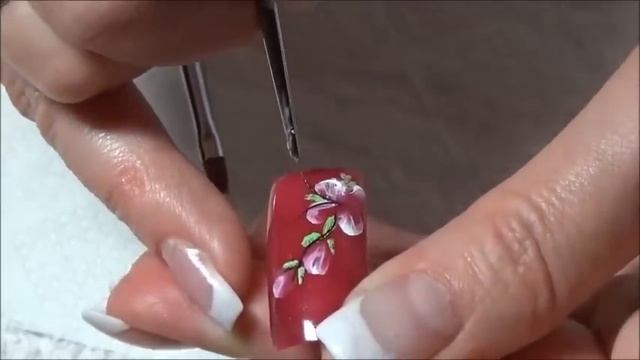 Nail Art-сакура для начинающих./Nail Art-Oriental cherry for beginners. смотреть онлайн