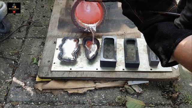 Making aluminium christmas gifts - Melting and pouring aluminum смотреть онлайн