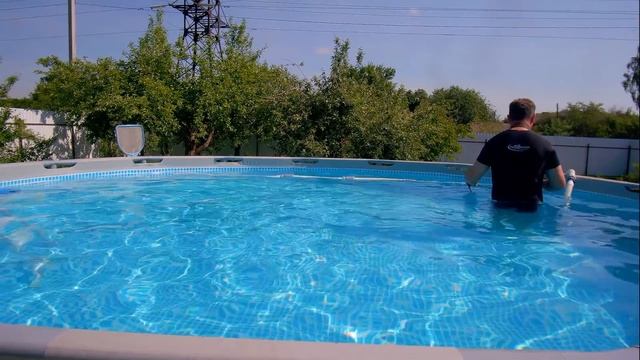 Как сделать из каркасного бассейна большой бассейн для плавания за 0 руб. 0 коп. смотреть онлайн