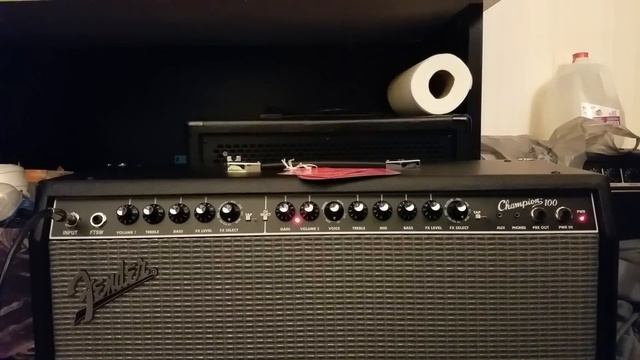 Fender Champion 100 Solid state 2X12 combo amp смотреть онлайн