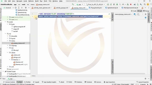 Kotlin Tutorial: Popup Menu Kotlin Android Studio | #learnvibes #androiddevelopment #androidstudio смотреть онлайн