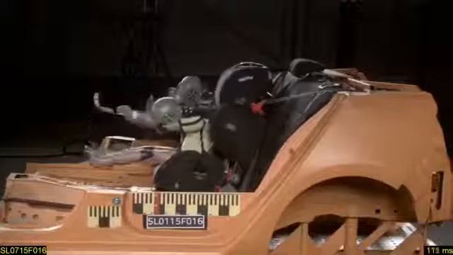 Краш тест детского автокресла Recaro Young Sport HERO фронтальный удар смотреть онлайн