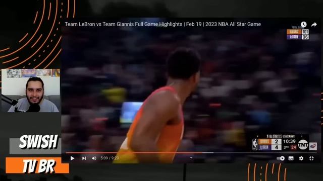 REACT : TIME LEBRON X TIME GIANNIS - All Star Game NBA 2023 ( MELHORES MOMENTOS ) смотреть онлайн