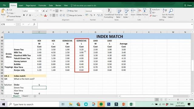 Excel Functions - Vlookup & Index Match (For Beginners) смотреть онлайн
