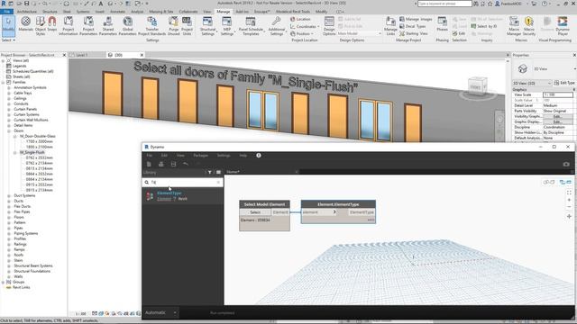 Dynamo - Select in Revit смотреть онлайн