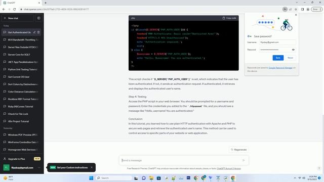 How can I get the authenticated user name under Apache using plain HTTP authentication and PHP смотреть онлайн