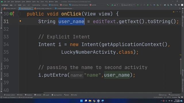 Create a Lucky Number App | Java Android Development Course смотреть онлайн