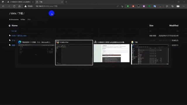 Caddy搭建WebDAV服务并反向代理局域网内的其他HTTP服务，外网通过IPv6访问，使用小米路由器R1D演示 смотреть онлайн